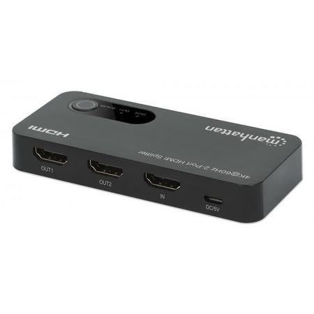 Splitter HDMI 4K@60Hz UHD 3D con LED 2 vie