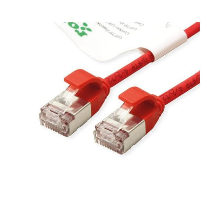 ROLINE GREEN CAVO U/FTP DATACENTER PATCHCORD CAT.6A/CLASS EA, LSOH/TPE, SLIM, ROSSO, 2M