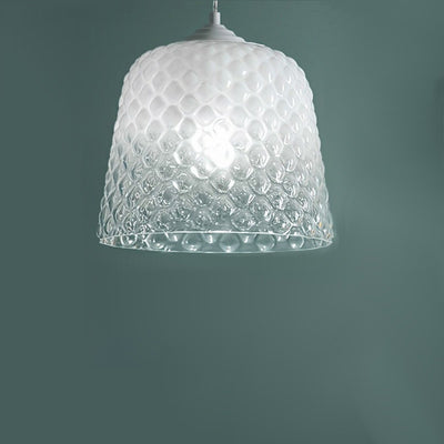 Lampadario led Gea Luce ALICE SP E27 vetro bianco sfumato lampada soffitto