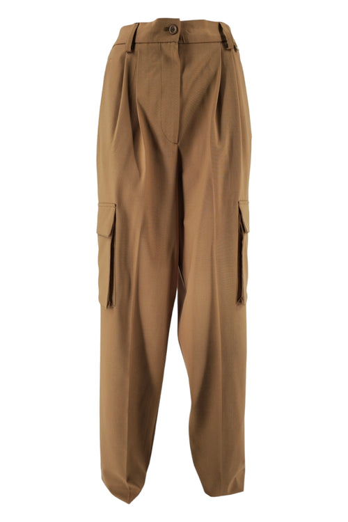 Herno Pantaloni Cammello da donna