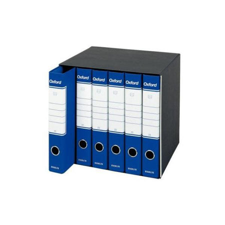 Registratori in cartone con custodia OXFORD con meccanismo N.1 - F.to Protocollo - Dorso 8