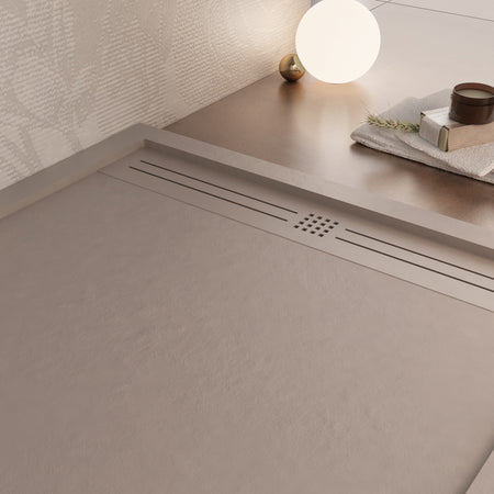 Piatto doccia in marmo resina Sabbia pietra cemento GRID