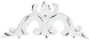 Biscottini Fregio decorativo finitura bianca anticata L12,5xPR1xH5,5 cm