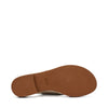Frau sandali donna a incrocio platino con maxi fibbia 85X6