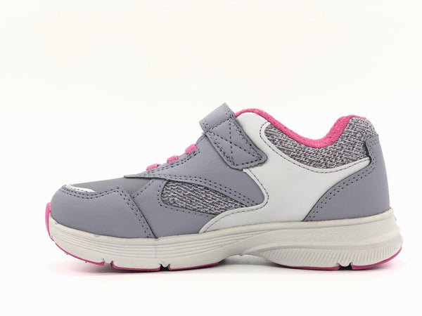 GEOX J Hoshiko G Sneakers bambina grigia e rosa