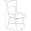 Set da Giardino Tavolino e 2 Poltrone in Polyrattan Nero e Naturale con Cuscini Casa Bar Hotel