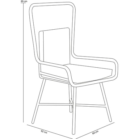 Set da Giardino Tavolino e 2 Poltrone in Polyrattan Nero e Naturale con Cuscini Casa Bar Hotel