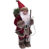 Babbo Natale Nordico 100cm In Plastica Vestiti In Tessuto Decorazione Natalizia