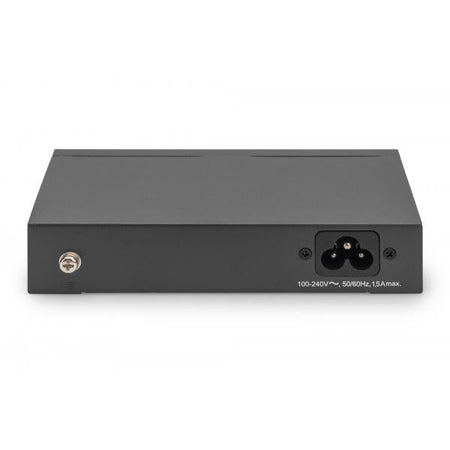 Digitus Switch Gigabit Ethernet PoE 4 porte PoE + 1 porta uplink, budget PoE 60W (DIGITUS Switch 4-Port PoE Gigabit Ethe)