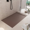 Piatto doccia in marmoresina Marrone effetto pietra cemento PRESTIGE
