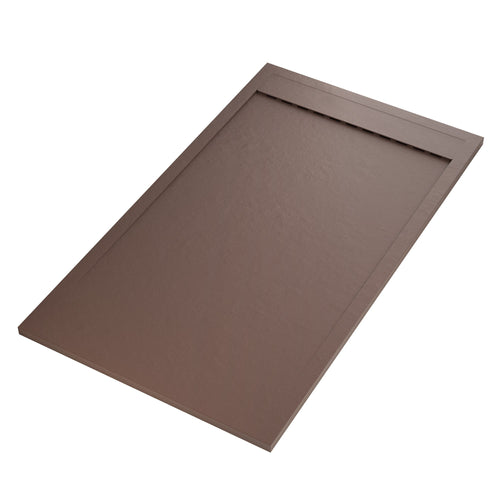 Piatto doccia in marmoresina Marrone effetto pietra cemento PRESTIGE