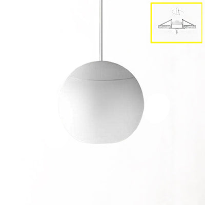 Lampada soffitto incasso Gea Luce GUYA SI bianca LED alluminio sospensione