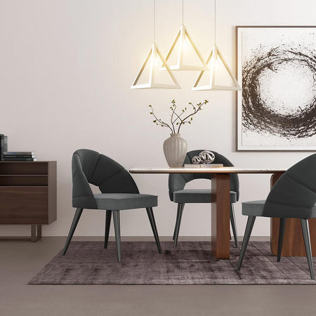Sospensione Lampadario Moderno in Metallo E27 30x30x30cm Bianco Altezza regolabile