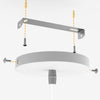 Sospensione Lampadario Moderno in Metallo E27 30x30x30cm Bianco Altezza regolabile