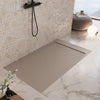 Piatto doccia in marmoresina Tortora effetto pietra cemento PRESTIGE