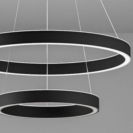 Lampadario moderno Gea Luce CRISEIDE S2P N LED alluminio sospensione