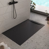 Piatto doccia in marmoresina NERO effetto pietra cemento VINCENT