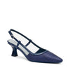 Frau slingback in raffia e vernice navy 81I3