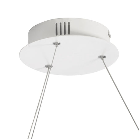 Lampadario moderno Gea Luce DIVA SS B LED alluminio lampada sospensione
