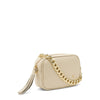 Frau borsa in pelle con catena col. crema B405