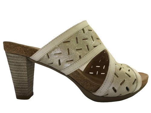 IGI & CO.. Ciabatta bianca donna fashion con tacco