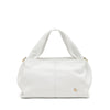 Frau borsa a mano morbida in pelle white B421