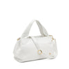 Frau borsa a mano morbida in pelle white B421