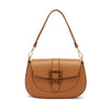 Frau borsa in pelle con accessorio col. cuoio B428