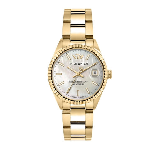 Orologio PHILIP WATCH donna Caribe datario acciaio dorato