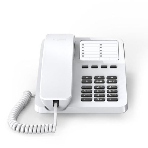 GIGASET DESK 400 (BIANCO) - TELEFONO CORDED - COMPATIBILE CENTRALINI TELEFONICI E APPARECCHI ACUSTICI