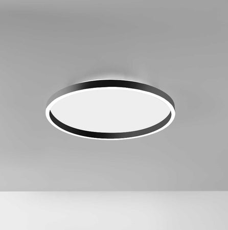 Plafoniera moderna Gea Luce AELA PG N LED alluminio metacrilato lampada soffitto
