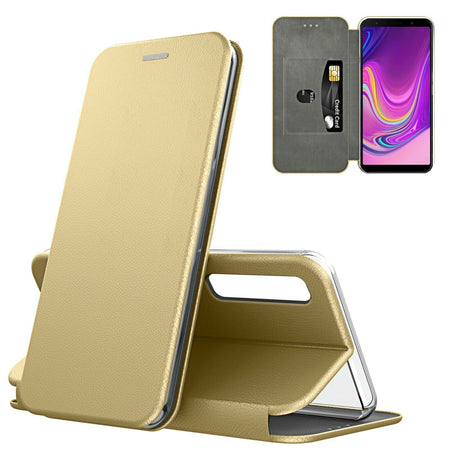 book magnetica s22 plus con porta carte di credito gold