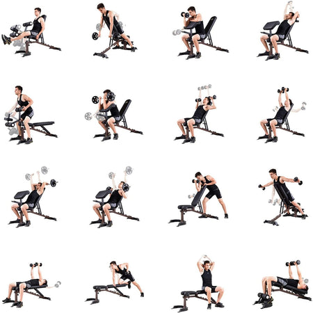 Kit 2in1 Bilanciere + Manubri Con Pesi Regolabili Componibili Tot 40 Kg Palestra