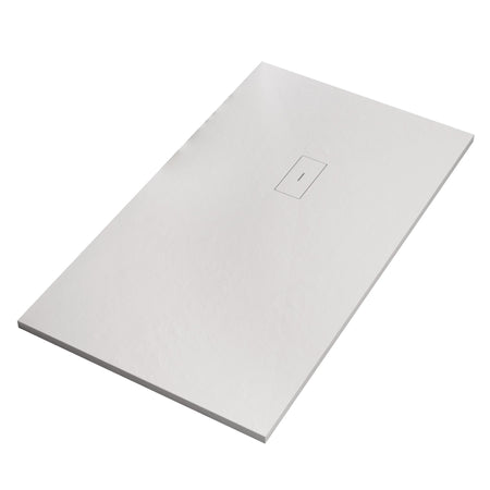 Piatto doccia in marmoresina Bianco effetto pietra cemento MAKA