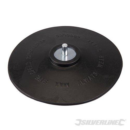 Platorello di gomma per dischi in fibra e fogli abrasivi da usare con trapani elettrici silverline freeshipping - Eternal Brico