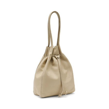 Frau borsa a secchiello in pelle crema B403