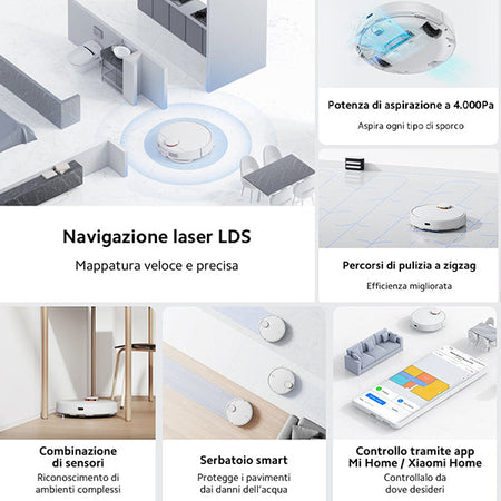 ASPIRAPOLVERE ROBOT XIOMI VACUUM S10 WH