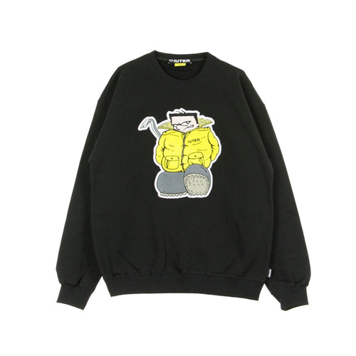 IUTER Felpa Girocollo Uomo Cucador Patch Crew Black da uomo