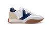 Kehnoo sneakers uomo vintage contemporanea white navy KM9313