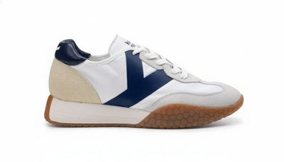 Kehnoo sneakers uomo vintage contemporanea white navy KM9313