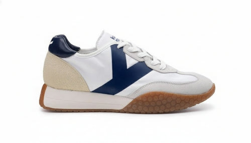 Kehnoo sneakers uomo vintage contemporanea white navy KM9313
