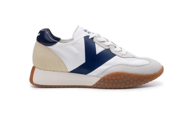 Kehnoo sneakers uomo vintage contemporanea white navy KM9313
