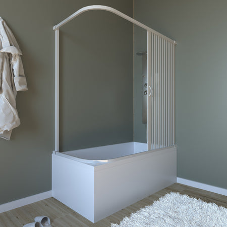 Box doccia in pvc Sopra Vasca ad 1 anta h150