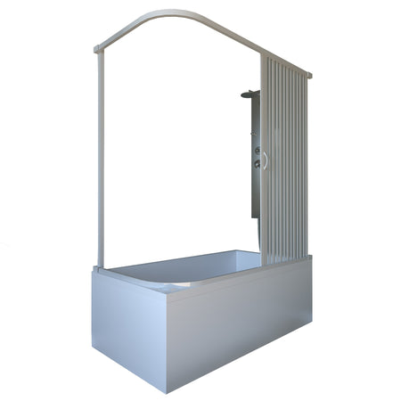 Box doccia in pvc Sopra Vasca ad 1 anta h150