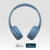 Cuffie WH-Ch520 Wireless Bluetooth Connessione Multipunto Autonomia Fino A 50 Ore Compatibile Con Android E Ios Colore Blu