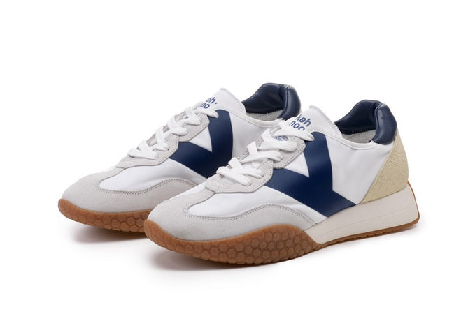 Kehnoo sneakers uomo vintage contemporanea white navy KM9313