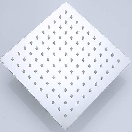 Soffione doccia quadrato in acciaio 20 25 30 40