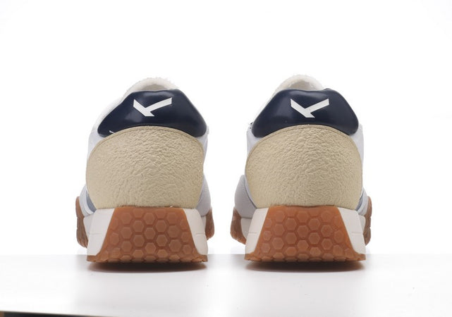 Kehnoo sneakers uomo vintage contemporanea white navy KM9313