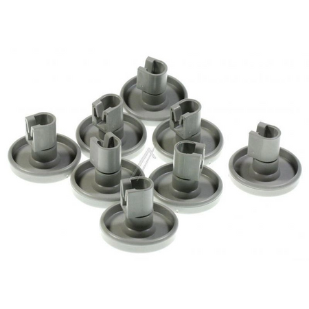 Kit Ruote (Cesto Inferiore) 8Pz. Ricambio 50286965004 Lavastoviglie Aeg
