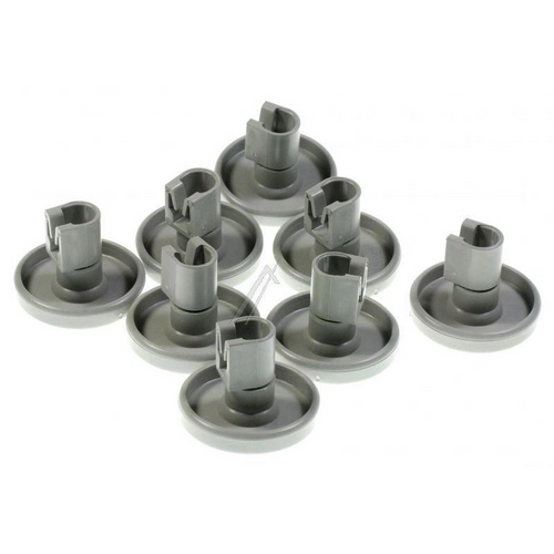 Kit Ruote (Cesto Inferiore) 8Pz. Ricambio 50286965004 Lavastoviglie Aeg